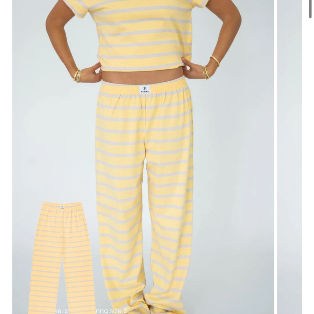 Parke birthday striped pants and t shirt set